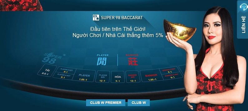 Hướng dẫn chơi bài Baccarat trực tuyến tại W88 chi tiết